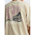 The North Face NF0A8GA0DOM1-M Sun Oversıze-Graphıc Bej Yuvarlak Yaka Regular Fit Düz Erkek T-Shirt - XL