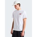 The North Face NF0A8GQMFN41-M CAMPING RELAXED-GRAP Beyaz Regular Fit Baskılı Erkek T-Shirt