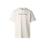 The North Face NF0A8GQVQLI1-M LOGO TWIST RELAXED Beyaz Yuvarlak Yaka Regular Fit Baskılı Erkek T-Shirt
