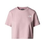 The North Face Simple Dome Cropped Slim Kadın Pembe Yuvarlak Yaka Tişört, L