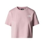 The North Face Simple Dome Cropped Slim Kadın Pembe Yuvarlak Yaka Tişört, S