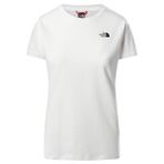 The North Face Simple Dome Kadın Beyaz Bisiklet Yaka Tişört, S, NF0A4T1AFN41