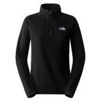 The North Face W 100 Glacier 1/4 Zip Kadın Outdoor Polar Sweatshirts NF0A855MJK31 Siyah XL