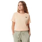 The North Face W Simple Dome Tee Kadın Günlük Tişört NF0A4T1A3R81 Krem XS
