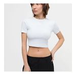 The North Face W S/S Essential Cropped Slim Tee Kadın Mavi T-Shirt