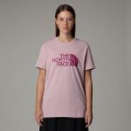 The North Face W Ss Relaxed Easy Tee Kadın T-Shirt - M - Pembe