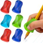 The Pencil Grip Pinch Grip Ergonomik Yazma Yardımcısı, Parlak Renkli Kalem Tutacakları, 6'lı Paket TPG-12706