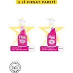 The Pink Stuff Mucizevi Oxi Leke Çıkarıcı Sprey 500 ml + Mucizevi Banyo Köpük Temizleyici 750 ml - Pembe