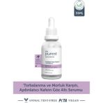 The Purest Solutions Torbalanma ve Morlk Karşıtı Aydnlatıcı Kafein Göz Altı Serumu 30 Ml. (Caffeine 5% + Vitamin C)