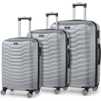 The Roomy Gri Valiz Seti %100 Abs 3'lü Set(Kabin-Orta-Büyük Boy)