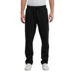 THE RULE Erkek Baggy Kışlık 3 Iplik Şardonlu Bol Kesim Düz Paça Eşofman Altı Rf0461 Siyah XL
