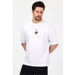 THE RULE Erkek Warden Baskılı Oversize %100 Pamuk Geniş Kesim Yumuşak Dokulu Bisiklet Yaka T-shirt Rf0509