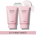 The Saem Pink Sun Cream Spf 50+ ve Pa++++ Ton Dengeleyici Işıltı Veren 2x50 gr Güneş Kremi