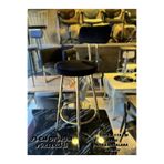The SANDALYE SHOP Yeni Tasarım Mila Bar Sandalyesi 75 Gold Babyface Kumaş.100 Ile 115 Cm Arası Ada&masalara Uyumlu