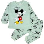 The Secret Desire Mickey Mouse Baskılı Erkek Çocuk Pijama Takımı (Uzun Kollu Üst + Alt) 6-12 Ay Soft - 6 - 12 Ay