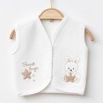 The Secret Desire Sweet Hugs Tavşan Nakışlı Unisex Bebek Yeleği – 3-6-912 Ay 0-3 Ay - Pembe - 0 - 3 Ay - 00406 Pembe