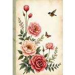 The Secret Garden Book: A Vintage Hardcover Lined Journal with Elegant Botanical Art for Women, Writers & Dreamers. Inspired by Classical Botanical Illustrations