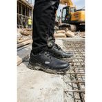 THE SHOESS İŞ AYAKKABISI BAĞCIKLI ÇELİK BURUNLU SİYAH DÖRT MEVSİM