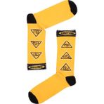 The Sock Company Caution Desenli Mix Erkek Çorap 15KDCR124E - 41 - 45 - Sarı