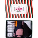 The Socks Company 3'lü Desenli Kadın Çorap Set - 36 - 40 - Çok Renkli