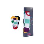 The Socks Company Erkek 153P Desenli Özel Kutulu Görünmez Çorap, Çok Renkli, 41-45, 3 Çift