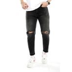The Trend Man Antrasit Dizi Yırtık Boyfriend Jeans Pantolon - 29