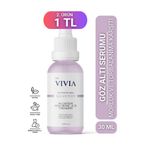 The Vivia Torbalanma, Koyu Halka ve Morluk Karşıtı Aydınlatıcı Göz Altı Serumu %5 Caffeine, Allantoin, 30 ml