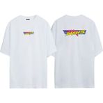 The Wert Bandıts Ön Arka Baskılı Beyaz Oversize T-Shirt - XL