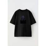 The Wert Unisex Grand Theft Auto San Andreas Tasarım Baskılı Pamuk Sıyah Oversize T-Shirt - Siyah - XL