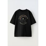 The Wert Unisex Halloween Designs Tasarım Baskılı Pamuk Sıyah Oversize T-Shirt - Siyah