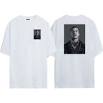 The Wert Unisex Tyler Durden Vesikalık Ön Arka Baskılı Beyaz Oversize T-Shirt