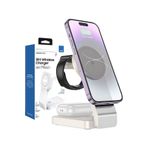 The Wlue 3in1 Magsafe Uyumlu 15w Kablosuz Şarj Standı Iphone, Android Ve Apple Watch Uyumlu Şarj Istasyonu
