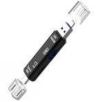 The Wlue 5'i 1 Arada Kart Okuyucu, USB 2.0, Type-C, Micro USB, Micro SD/TF Kart Adaptörü