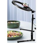 The Wlue Masaüstü 10 inç 26 cm LED Işıklı Ürün Takı Yemek Çekim Standı Tiktok Youtuber Selfie Işığı