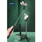 The Wlue Ultra Thin 3in1 Bluetooth Kumandalı Ayaklı LED Selfie Çubuğu 100 cm Kompakt Tasarım