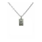 The World Tarot Kartı Figürlü Kolye – 60 Cm Zincirli Zamak Kaplama Unisex Spiritüel Aksesuar