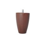 The Zey Gen Armut Plastik Baza Ayağı Koltuk - Kanepe Ayağı Tek Adet Ceviz 10 Cm 3/8 Vida (vida Ölçüsüne Dikkat)