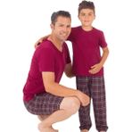 TheDON Baba Oğul Takım - 9 - 10 Yaş - Bordo - Siyah