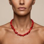 THEIA GemWorks Ena - Mercan Taşlı Kolye