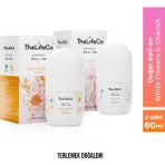 Thelifeco %100 Doğal Roll-On Deodorant White Flowers 60 ml + Doğal Roll-On Deodorant Cherish 60 ml