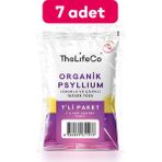 TheLifeCo Organik Psyllium 7'li Paket İçecek Tozu 6g x 7 Şase Limonlu ve Çilekli Lif İçerir