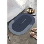 Then Tech Süper Emici Oval Banyo Paspası Yüksek Su Emiş Gücü Kaydırmaz Paspas