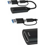 ThenTech 4K HDMI Video Capture Card USB ve Type C Çift Çıkışlı Canlı Yayın Oyun Kayıt Görüntü Yakalama Kartı