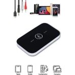 Thentech Kablosuz Bluetooth Ses Alici Verici Receiver Adaptor Seti Rca Aux Destekli Tv Pc Arac Donusturucu - Siyah