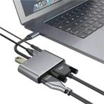 Thentech Type-C Den 4K HDMI VGA Görüntü Aktarma Akıllı Cihaz Bilgisayar Ayarlı Adaptör Port