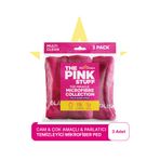 ThePinkStuff Mucizevi Mikrofiber Bez Koleksiyonu 3'lü Paket-Cam/Çok Amaçlı/Parlaklık