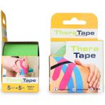 Thera Tape Kınesıo Sporcu Agrı Bandı 5 Metre x 5 cm Yeşil Renk - Standart
