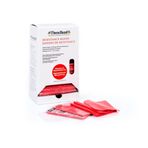 TheraBand Orijinal Fitness Bandı Kırmızı | 30 Adet x 1,50 m | Direnç Bantları | Teras Bantları | Jimnastik Bandı | Streç Bant | Ev Antrenmanı, Güç Antrenmanı, Sırt Egzersizleri, Terapi, Rehabilitasyon