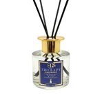 THERAPY smell, OCEAN BLUE - Lüks Çubuklu Oda Kokusu / 120 ml/Extra Clear Silindir Cam Şişe/Platform Altın Kapak