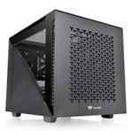 Thermaltake Divider 200 TG Air Black | Micro-ATX-PC-gövde | 2 x sertleştirilmiş 3 mm cam yan kısım | file panel | siyah